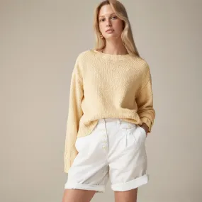 Relaxed crewneck beach sweater