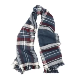 REVERSIBLE PLAID WRAP RED/NAVY PLAID