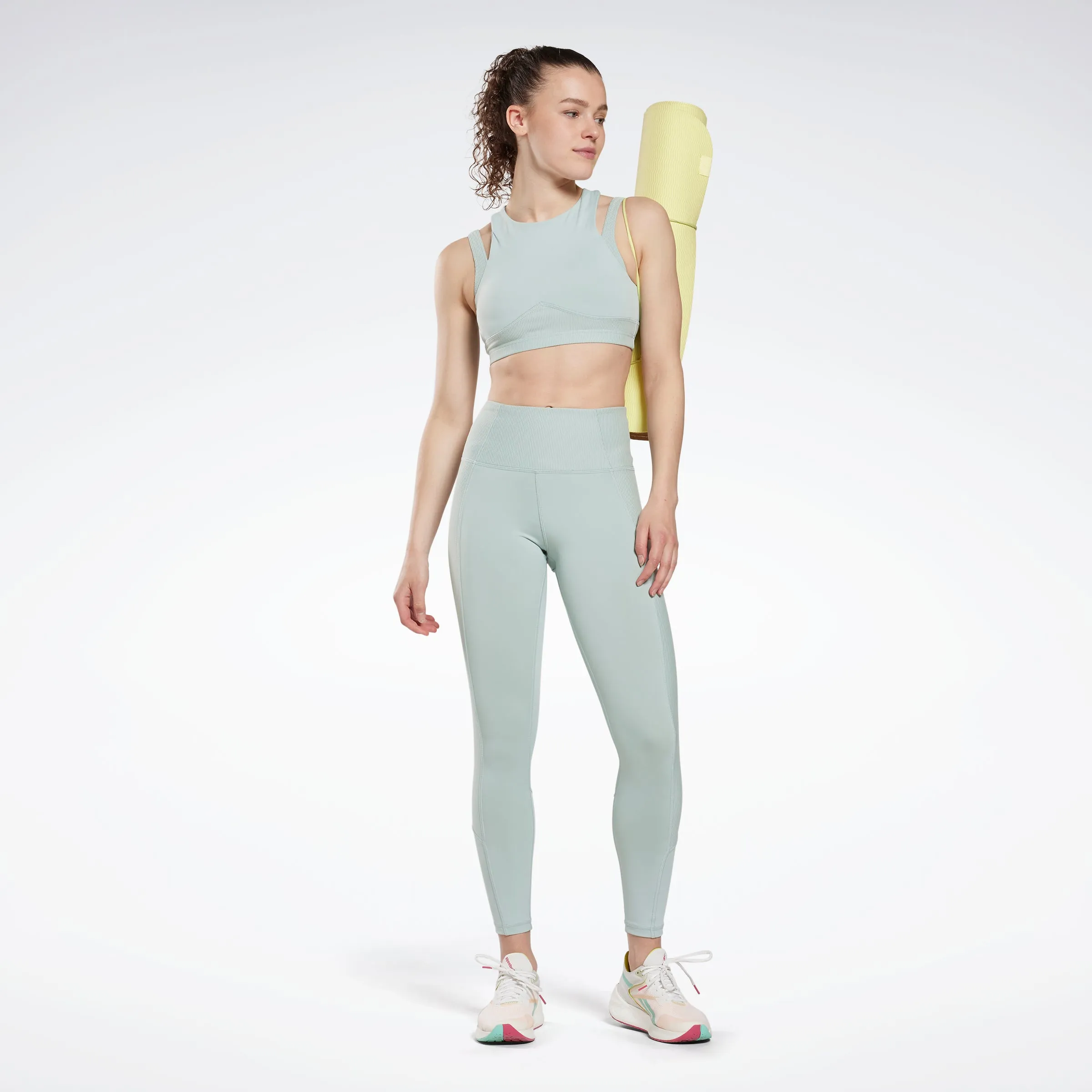 Rib High-Rise Leggings Seaside Grey