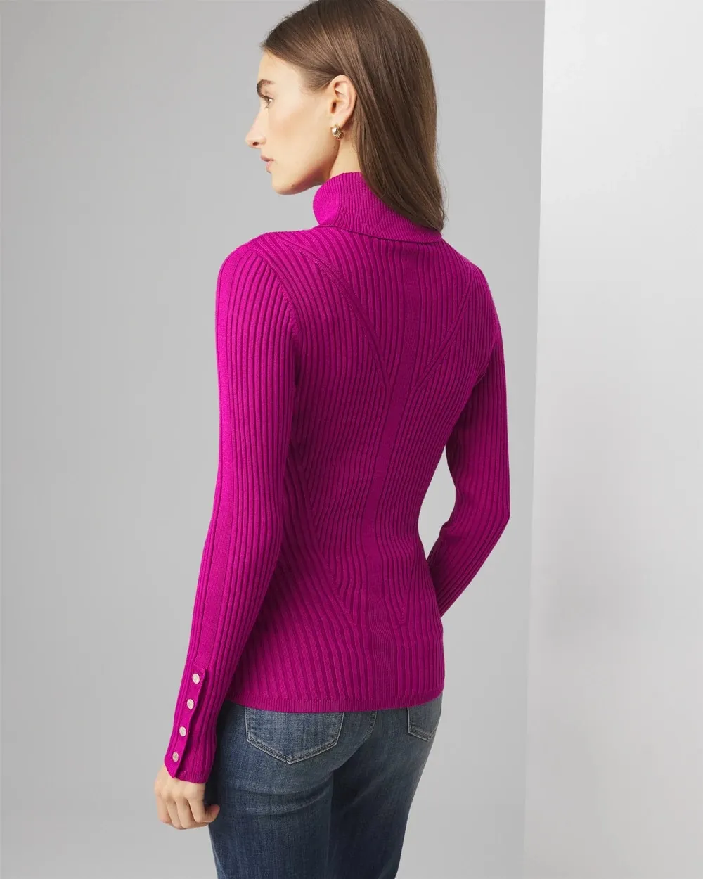 Ribbed Turtleneck Sweater