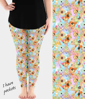 RTS - Fairy Blooms Leggings w/ Pockets