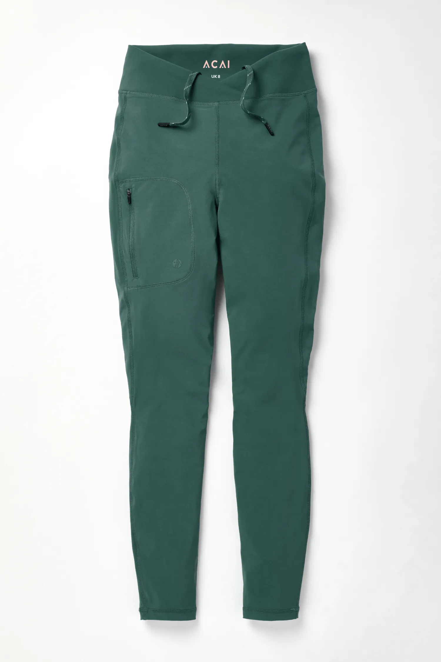 Shower Resistant Softshell Leggings - Forest Green