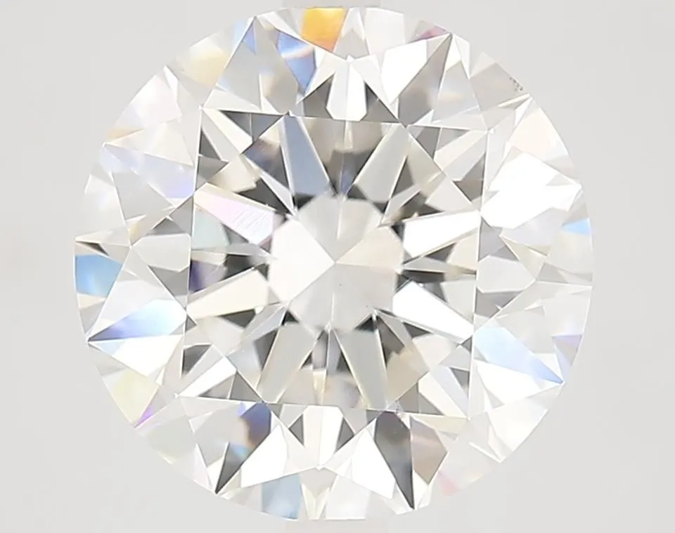 Six Prong Solitaire Engagement Ring [Setting Only] - KNT2S With 5.04 Carat Round Shape Lab Diamond