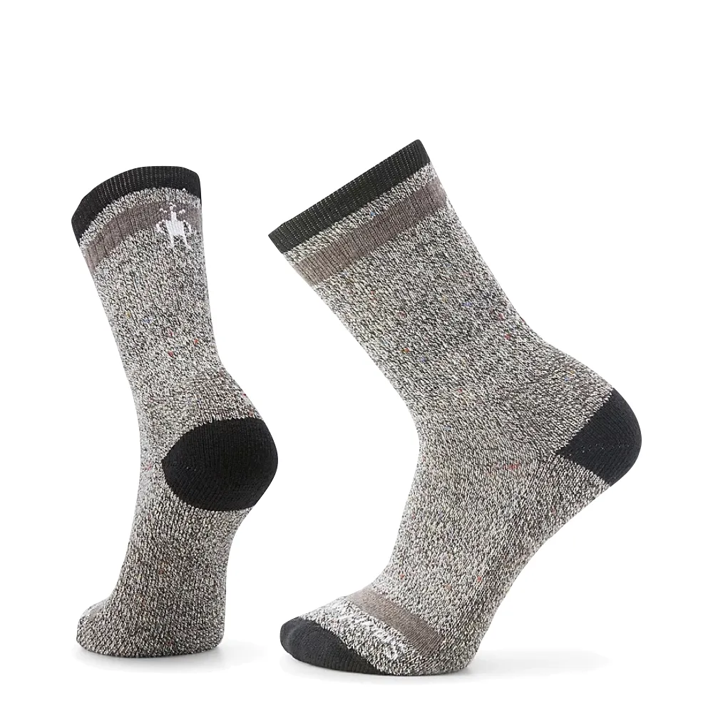 Smartwool Men's Everyday Larimer Light Cushion Crew Socks in Black/Taupe