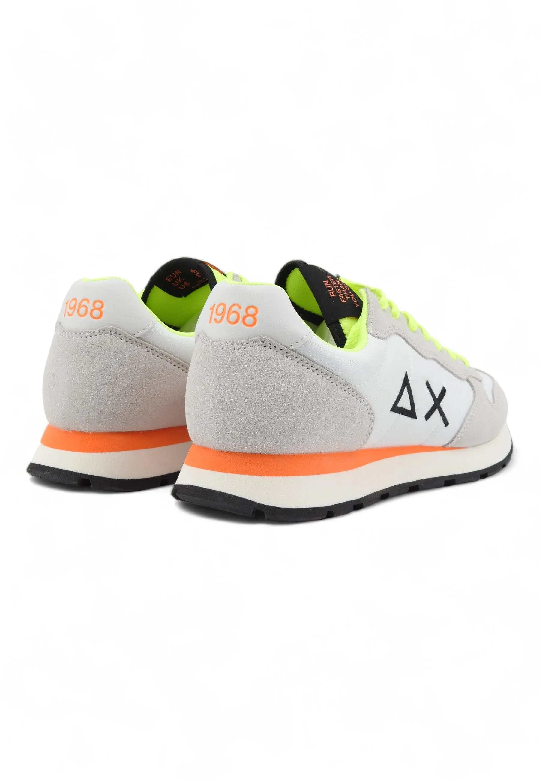 SUN68 Tom Fluo Sneaker Uomo Bianco Z34102