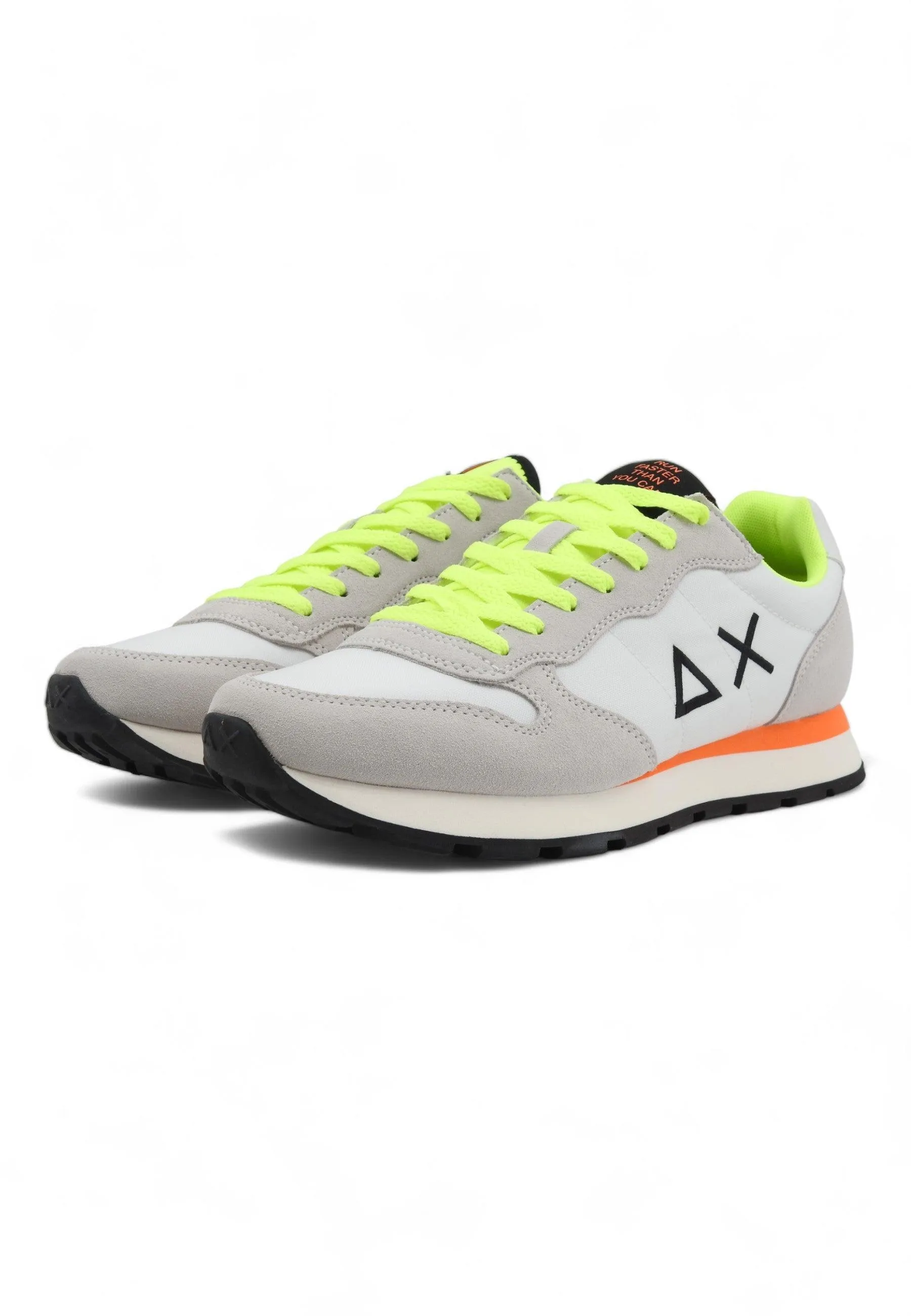 SUN68 Tom Fluo Sneaker Uomo Bianco Z34102