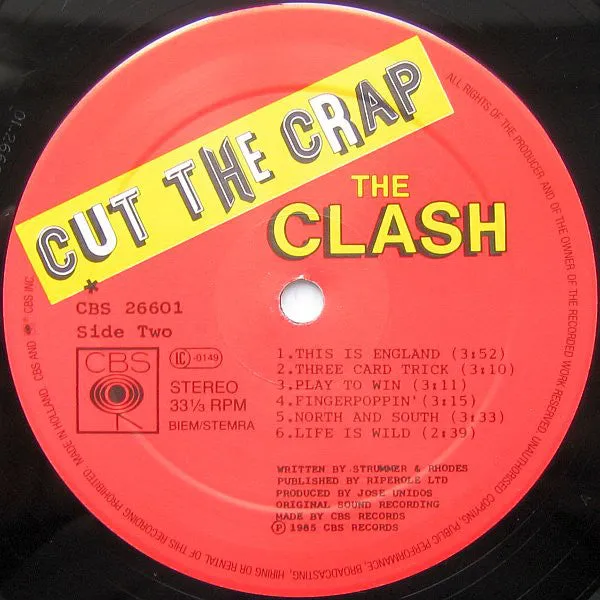 The Clash ~ Cut The Crap