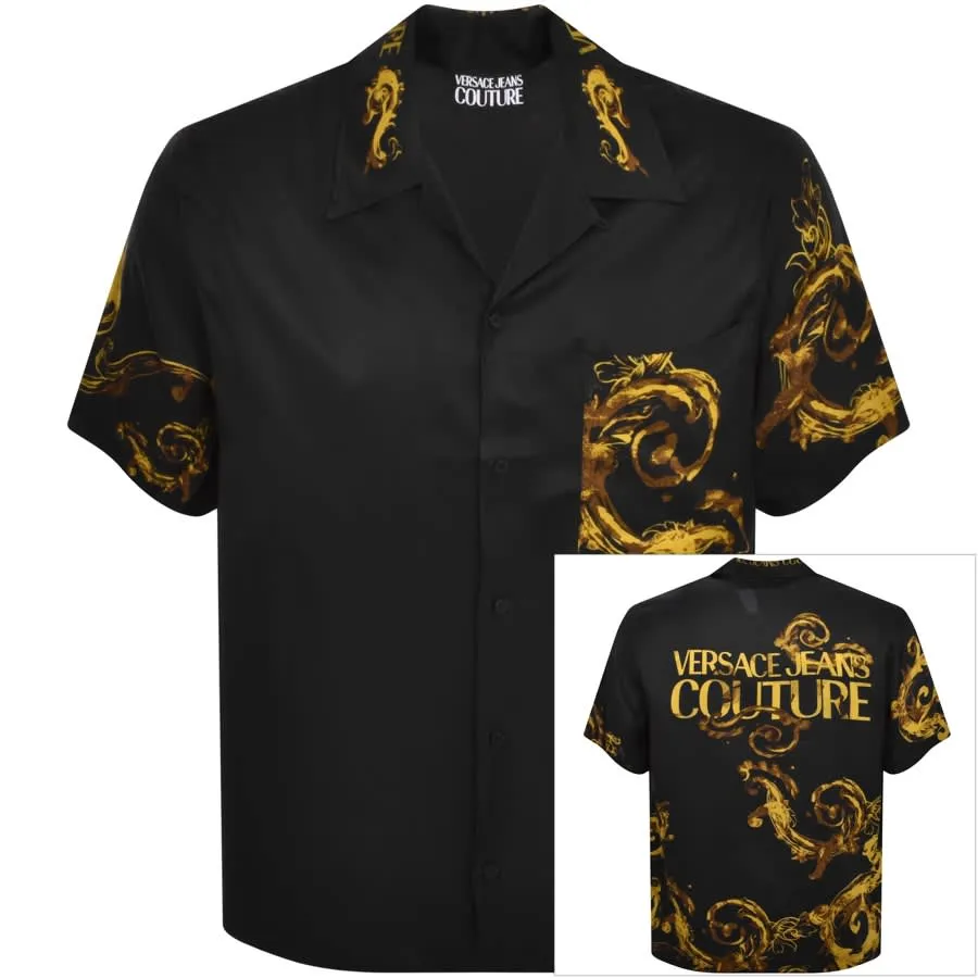 Versace Jeans Couture Short Sleeve Shirt Black