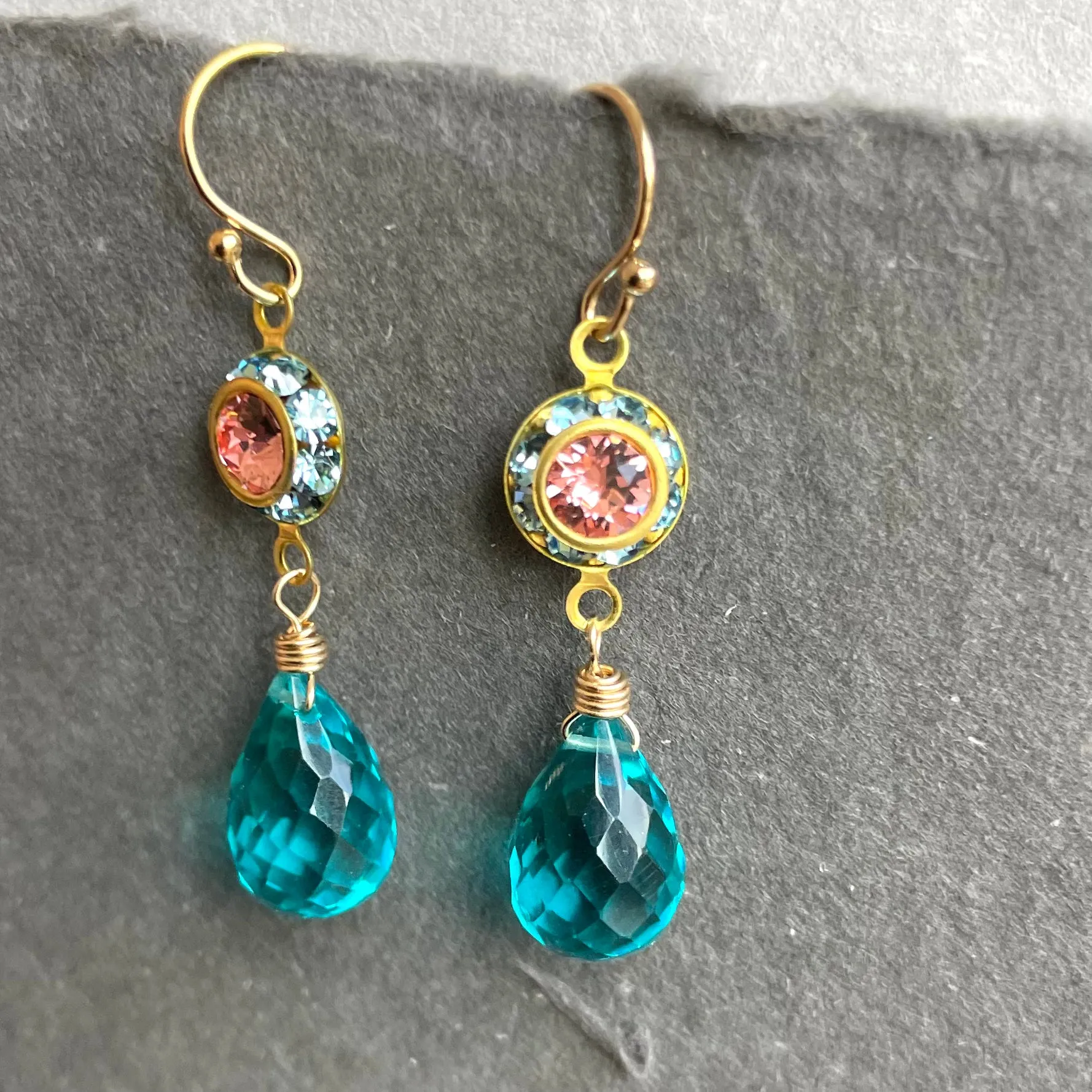 Vintagey Paraiba Dangles