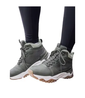 Womens/ladies sierra waterproof walking boots khaki green Mountain Warehouse