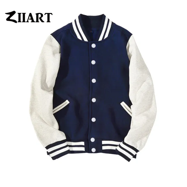 Xituodai Man Boys Baseball jackets S 3XL Wine Red Black Royal Blue Red Navy Blue Couple Clothes Autumn Winter