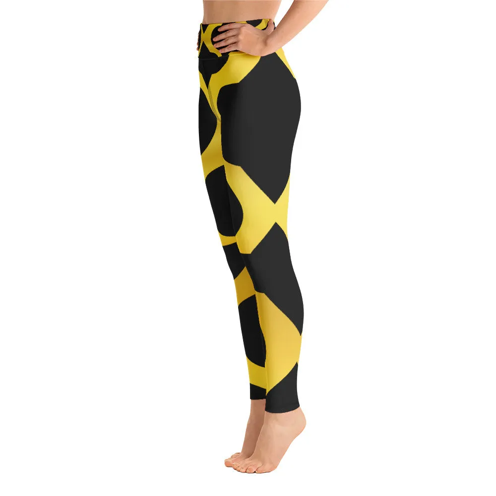 Yoga Leggings Gold and Black